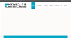 Desktop Screenshot of montclairmemoryclinic.com